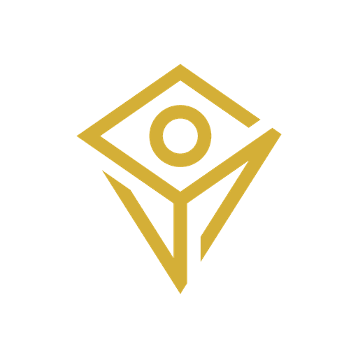 Logomark Vizion Studio — diamant or