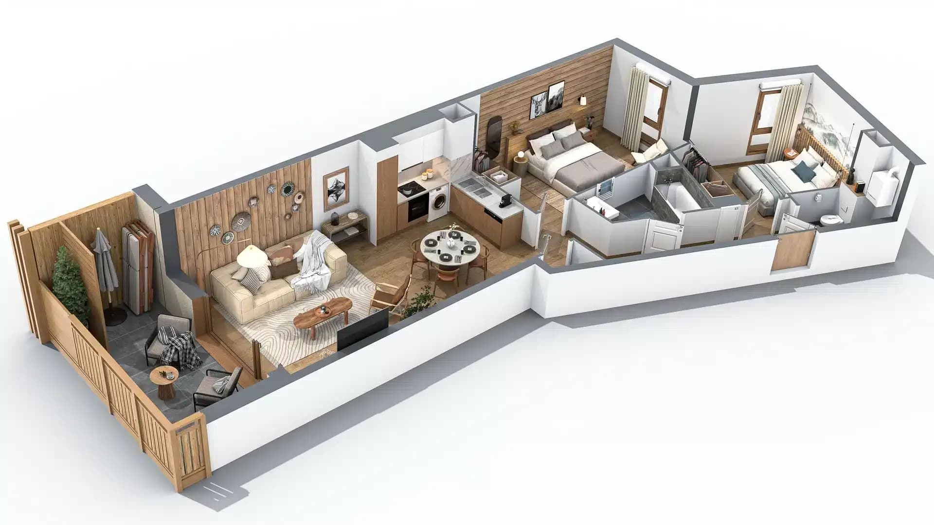 T3 (B305) — 14 plans 3D réalisés