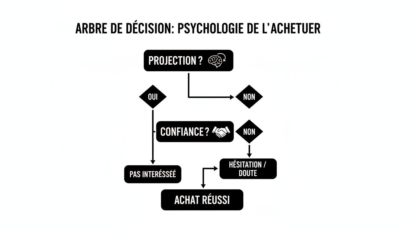 Psychologie de l'acheteur : la 3D facilite la projection, instaure la confiance et mène à l'achat.