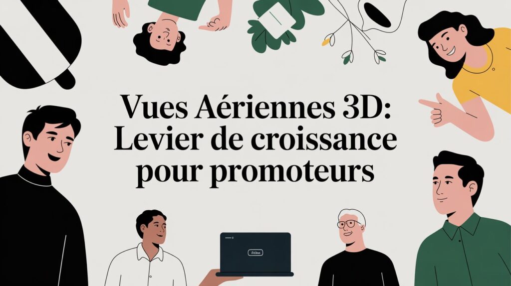 3d aerial views developers illustration