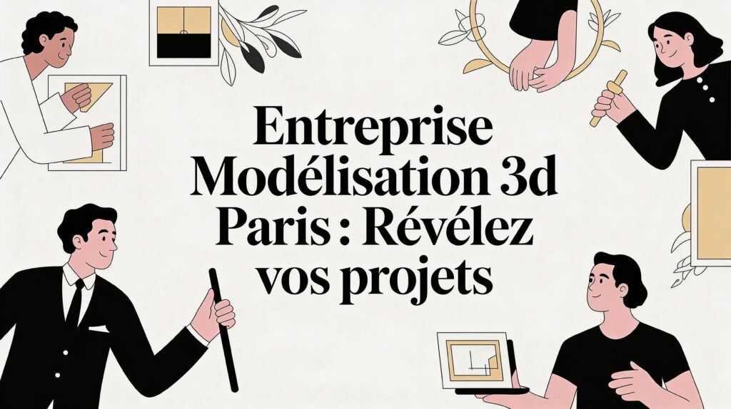 3d modeling company paris illustration